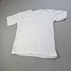 Candy Vintage White Short Sleeve Crew Neck T-Shirt Distressed Stained Mens 34